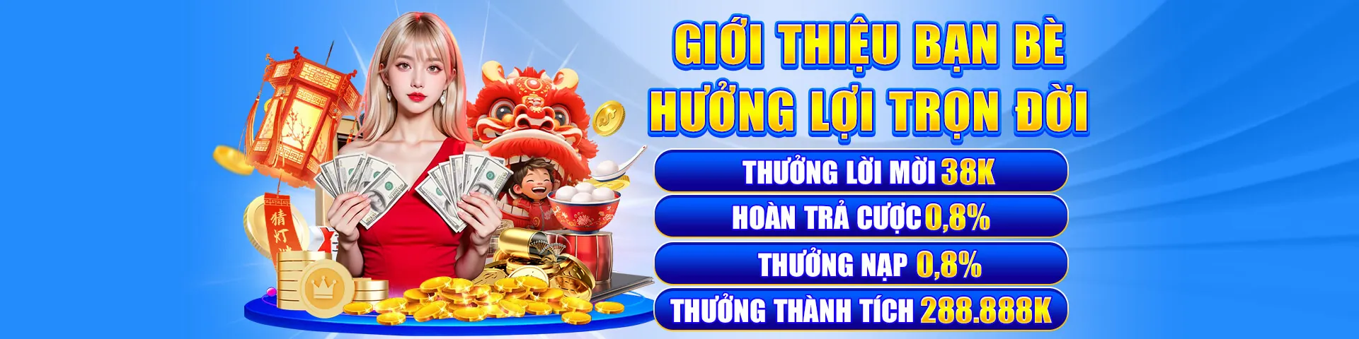 Hình ảnh chương trình hoàn trả hàng ngày của win678 và 22vip, với tiền thưởng và biểu tượng may mắn
